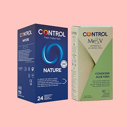 Control Me&V Free Mix Set aus extra geschmierten Aloe Vera Kondome und klassischen Kondome - 34 Kondome