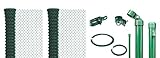 Alberts, grün GAH 634742 Maschendrahtzaun als Zaun-Komplettset, zum Einbetonieren wahlweise in verschiedenen Farben | kunststoffbeschichtet, 80 cm | Länge 40 m, Höhe: 800 mm