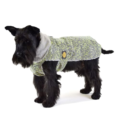 Fashion Dog reflektierender Regenmantel für Hunde mit Kunstpelzfutter - 36 cm
