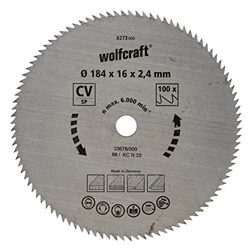 wolfcraft 1 Kreissägeblatt Hm, 30 Zähne ø190mm - 6377000