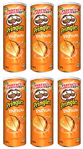Pringles Paprika Crisps 165 gr. - [Pack 6]