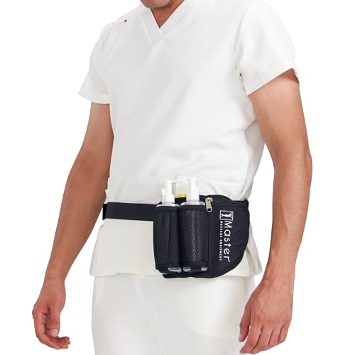 Master Massage Ölflaschenhalter Öl-Holster 2-fach Größe mit 2 x 250 ml Dosierflaschen