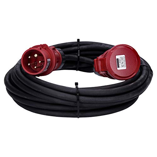 CEE-Kabel Verlängerungskabel Starkstromkabel 5-polig 400V H07RN-F 5G 2,5 16/5 16A IP44 Starkstrom 10m