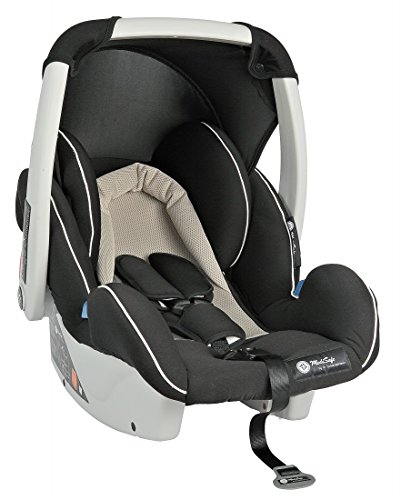 Autokindersitz Premium Babyschale Cocomoon von United-Kids Baby Kindersitz Dauer-Niedrigpreis Gruppe 0+ ab Geburt (0-13 Kg), Farbe:Creme-Schwarz