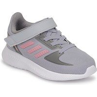 adidas RUNFALCON 2.0 I Running Shoe, Halo Silver/super pop/Grey Three, 22 EU