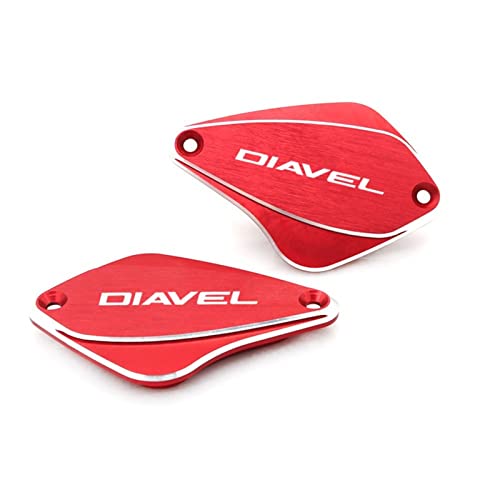 Deckel Für Bremsflüssigkeitsbehälter, Für Ducati DIAVEL 11-15 XDiavel S Diavel 1260 1200 Carbon Strada AMG Öldeckel Motorrad (Color : Red)