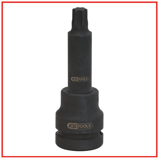 KSTOOLS® - Kraft-Biteinsatz für Torx-E-Schrauben L=107mm, E18
