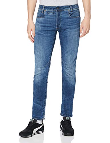 G-STAR RAW Herren D-STAQ 5-Pocket Slim Jeans, Blau (medium Indigo Aged 8968-6028), 38W / 32L