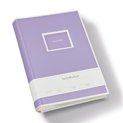 Semikolon 370037 300 Pockets Album – 22,5 x 32,8 cm – 100 Seiten cremefarben, für 300x 10x15 Fotos – lilac silk lila