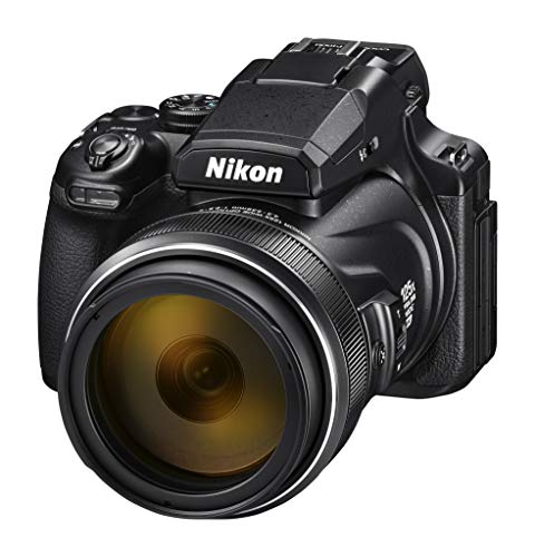 Nikon Coolpix P1000 Bridgekamera, 125-facher optischer Zoom, 4K/UHD-Video, Bluetooth, WLAN, Schwarz