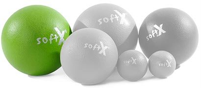 softX Ball mit Coating 21 cm Gymnastik Fitness Therapie Reha Turnen kiwi