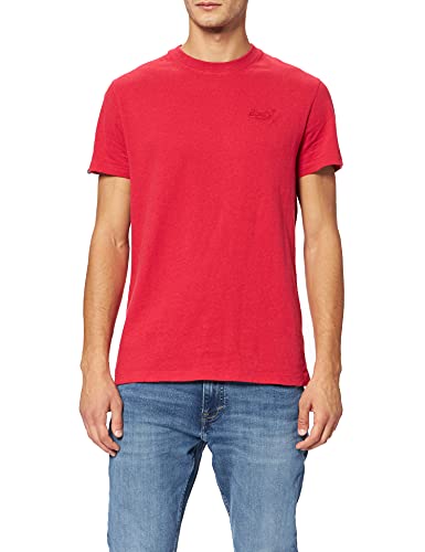Superdry Herren Vintage Logo Emb Tee T-Shirt, Work Red Marl, M