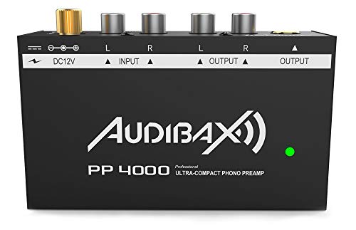 Audibax PP4000 Vorverstärker Phono RIAA und Equalizer Plattenspieler. Elektrischer Schalter ON/OFF