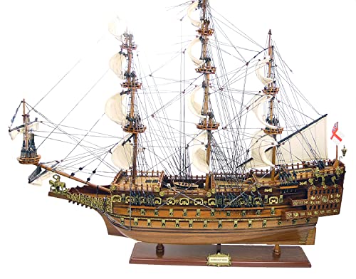 osters muschel-sammler-shop Schiffsmodell Sovereign of The Seas │ Modellschiff │Segelschiff │ Premium-Modell │95cm Länge - 85cm Höhe (Sovereign of The Seas)