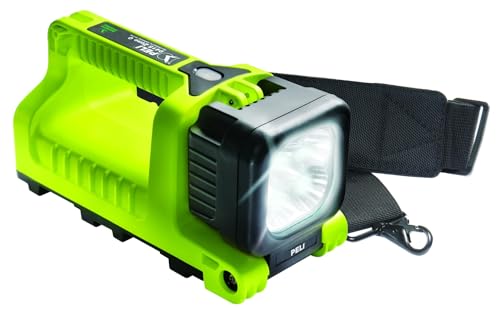 Peli 9415Z0: Wiederaufladbare LED-Laterne, ATEX Zone 0 sicherheitszertifiziert, IPX4 wasserfest, 530 Lumen, Farbe: gelb