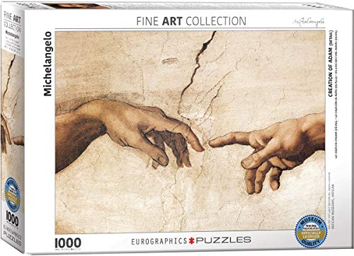 empireposter Michelangelo - Die Erschaffung Adams - 1000 Teile Puzzle Format 68x48 cm