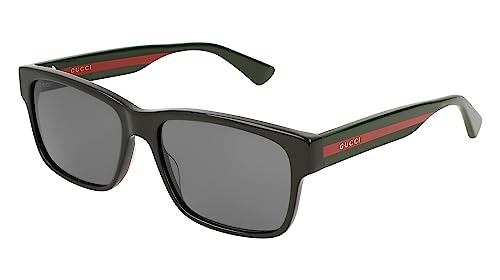 Gucci Unisex – Erwachsene GG0340S-006-58 Sonnenbrille, Schwarz (Negro/Multicolor), 58