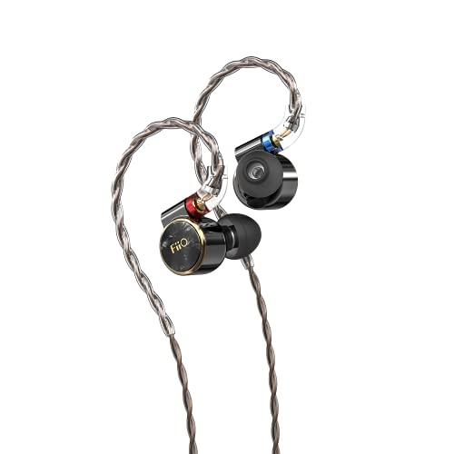 FiiO FD3 PRO In-Ear-Kopfhörer, hochauflösend, 1DD, MMCX-Stecker, DLC, Diamant-Membran, Schwarz