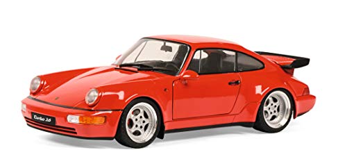 Solido 421185570 Porsche 911 3.8 RS (964), 1990, Modellauto, Maßstab 1:18, rot