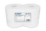Funny Jumbo - Toilettenpapier 2 lagig hochweiß, Durchmesser circa 25 cm, 1er Pack (1 x 6 Stück)