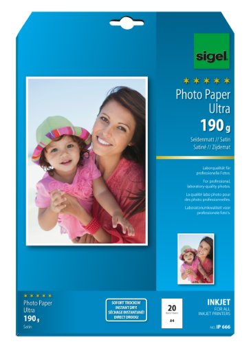 sigel Ultra-Foto-Papier, DIN A4, seidenmatt, 190 g/qm