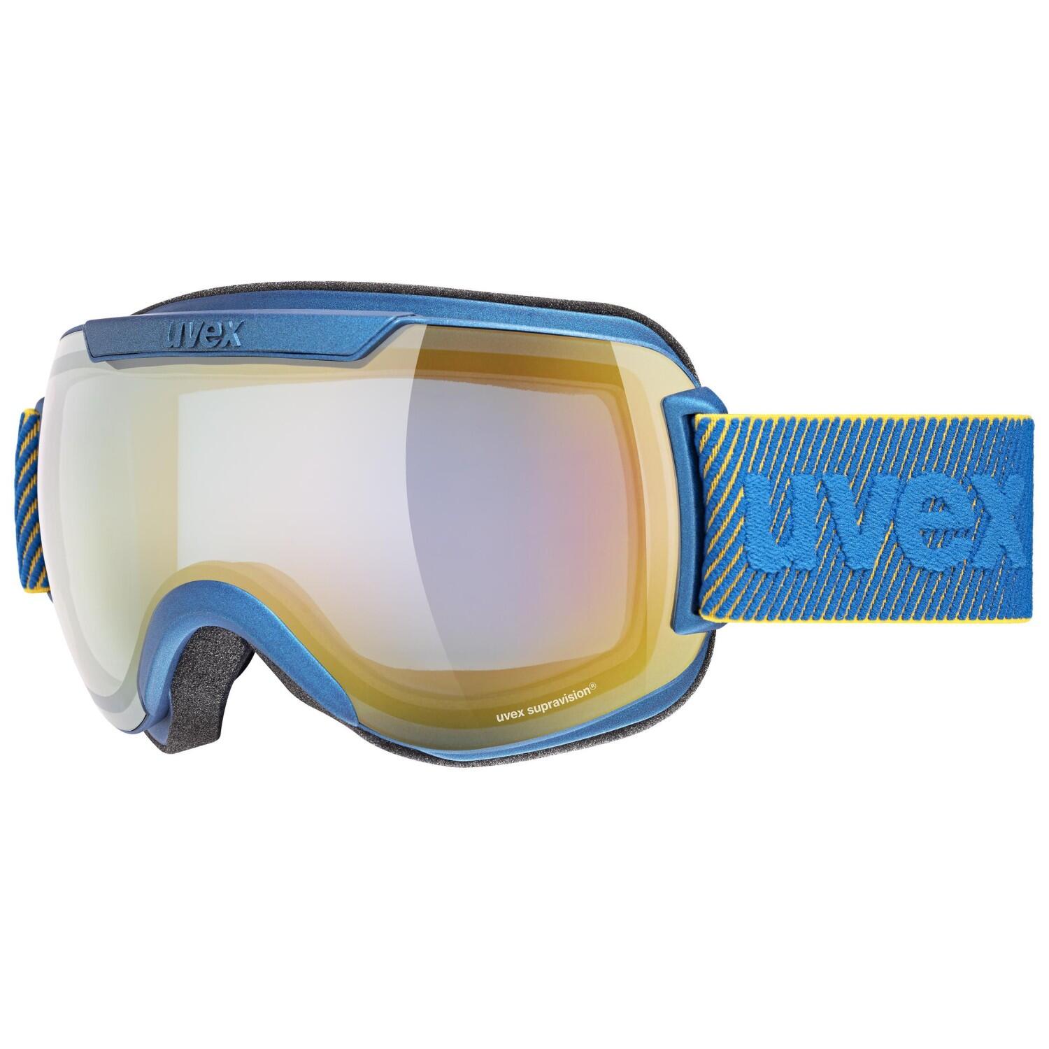 Uvex Unisex-Erwachsene Downhill 2000 Fm Skibrille, Underwater mat/orange-Blue, Einheitsgröße