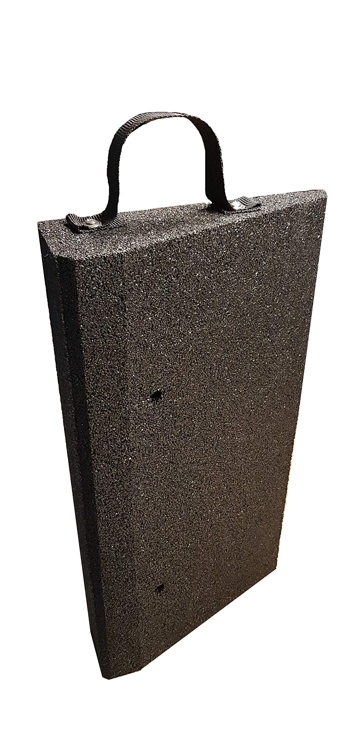bepco Bordsteinrampen-Set (2 Stück) mit Griff-Schlaufen, LxBxH: 50 x 25 x 10 cm aus Gummi (schwarz) Auffahrrampe,Türschwellenrampe, mit eingelagerten Unterlegscheiben zur Befestigung