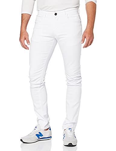Enzo Herren Skinny Skinny Jeans Kruze Maxi, Weiß (White White), 50R (Herstellergröße: 40R)