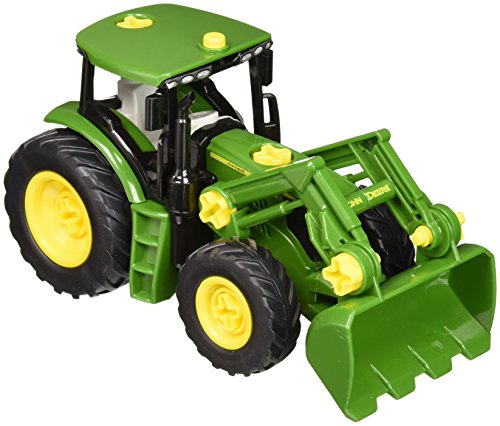 klein John Deere Traktor mit Frontlader und Gewicht grün