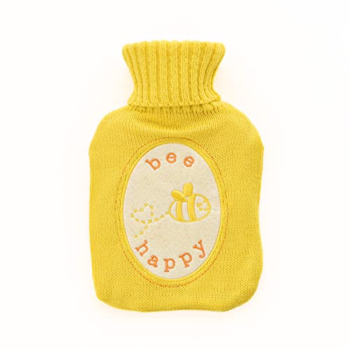 Love Life Wärmflasche mit Bezug, Bee Happy