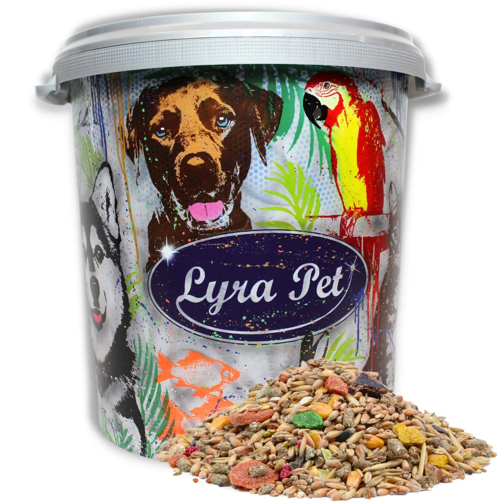 Lyra Pet® 10 kg Kaninchenfutter Nagerfutter Hasenfutter Kaninchen in 30 L Tonne