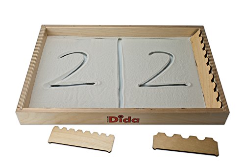 Dida - Eine Tafel aus Sand, lesen und malen mit Sand - didaktisches Spiel, Methode Montessori.