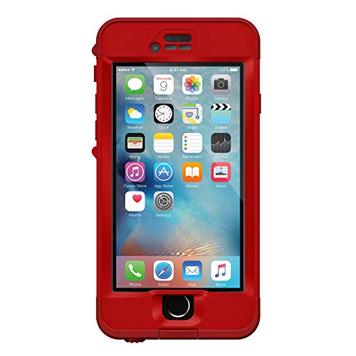 Lifeproof NüüüD Series iPhone 6s Plus Schutzhülle, wasserdicht, Einzelhandelsverpackung, Campfire (FLAME RED / KICKFLIP RED)
