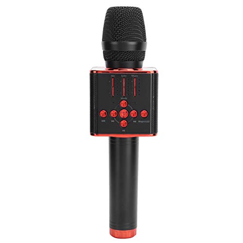 Annadue Drahtloses Mikrofon, 2-in-1-Karaoke-kabelgebundenes/kabelloses Bluetooth-Mikrofon, tragbares Karaoke-Mikrofon für Privatpersonen, kompatibel mit Android-iOS-Geräten