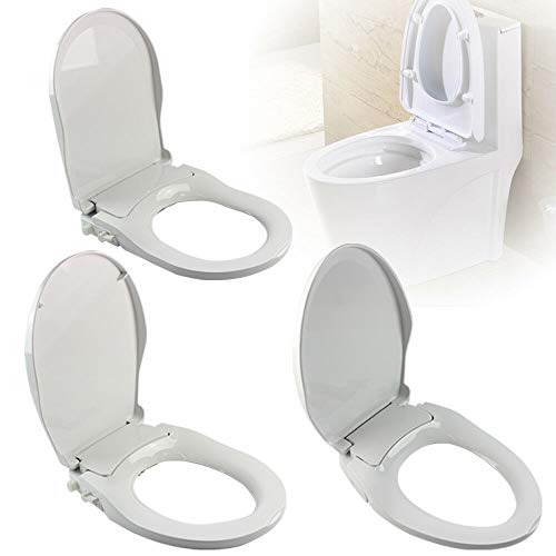 Bidet WC Sitz, mit Bidet Dusch/WC V/O/D Form Für Intimpflege Toilettensitz (D-Form)