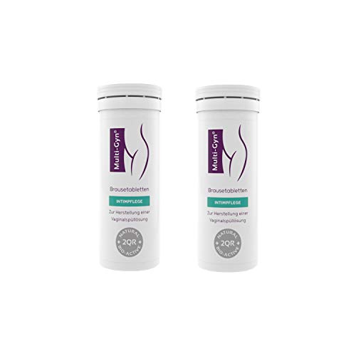 Multi-Gyn Brausetablette zur Herstellung einer Vaginalspüllösung Röhrchen mit 10 Brausetabletten abgestimmt auf die Verwendung mit der Multi-Gyn Vaginaldusche (x2)