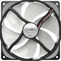 NoiseBlocker NB-eLoop B12-P PC-Gehäuse-Lüfter Weiß/Schwarz (B x H x T) 120 x 120 x 25 mm