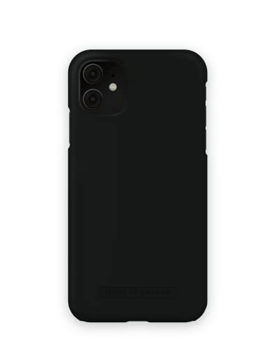 IDEAL OF SWEDEN Flache Hülle für das iPhone 11/XR, unterstüzt kabelloses Aufladen, langlebige Matte Polycarbonat Handyhülle mit Anti-Rutsch (Coal Black)