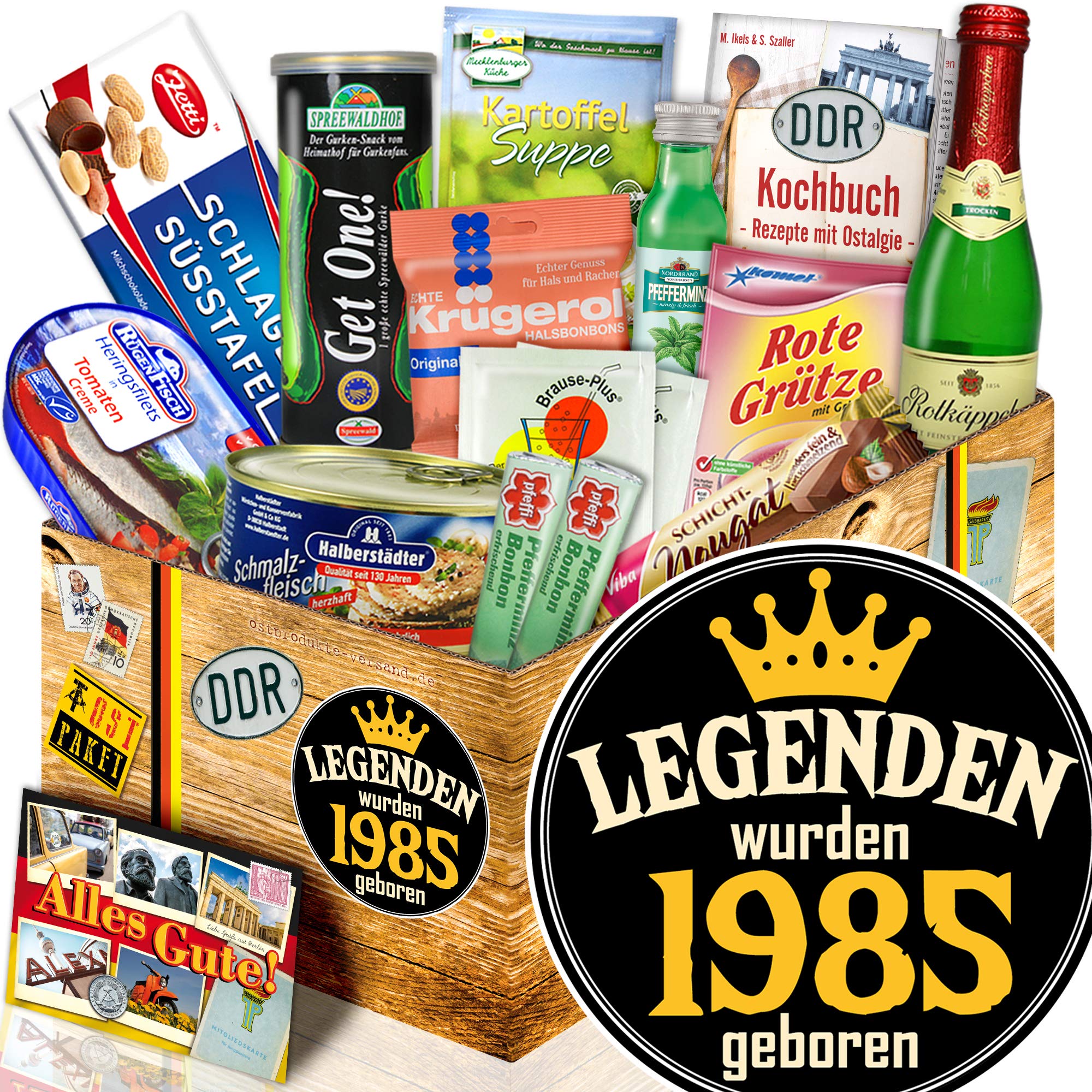 ostprodukte-versand Legenden 1985 / Geschenkidee 1985 / Spezialitäten Box DDR