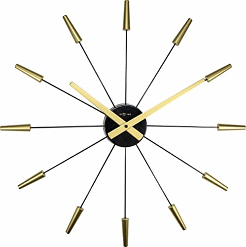 NeXtime Wanduhren, Metall und Kunststoff, Goldfarben, Ø 58 cm