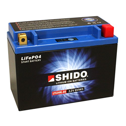 Batterie Shido Lithium LTX24HL-BS / YTX24HL-BS, 12V/21AH (Maße: 205x87x162)