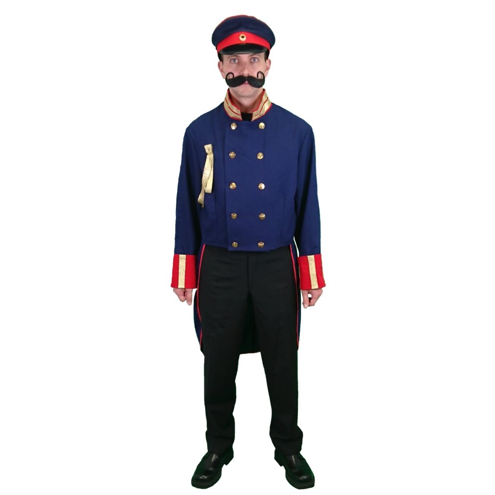 Krause & Sohn Uniform Frack Preußen blau Gr. XL, Historisches Kostüm Preussen Militär