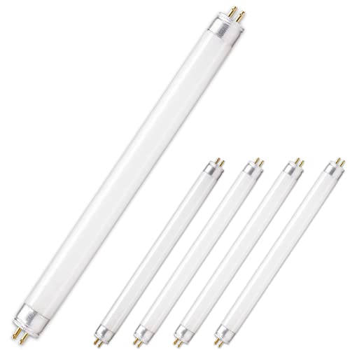 CLAR - LED-Leuchtstoffröhren 8W, LED-T5-Röhre, Leuchtstoffröhre, Miniaturröhren, T5 LD-Lampe. Fluorescent Lamp, Cold White (8 Watts T5, Pack 5)]