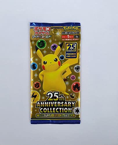Pokemon - 25th Anniversary Collection Booster S8a - Japanese + 1 x Heartforcards Toploader