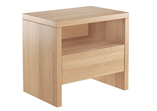 Erst-Holz® Nachttisch Buche Nachtkästchen Bettkommode mit Schublade 90.20-K42
