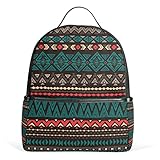ALAZA Aztec Tribal Stripe-Rucksack für Schule Bookbag