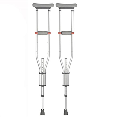 Dbtxwd Achselkrücken Aluminium Leichte Zusammenklappbare Stoßdämpfung Crutch Medical Mobility Zubehör Für Behinderte Menschen,Foldstyle,2Pcs