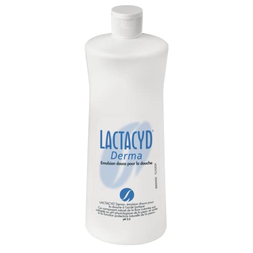 Lactacyd® Derma Emulsion sanft für die Dusche, 1 Liter, tägliche Toilette, reinigt und unterstützt die natürliche Schutzfunktion der Haut – Körper