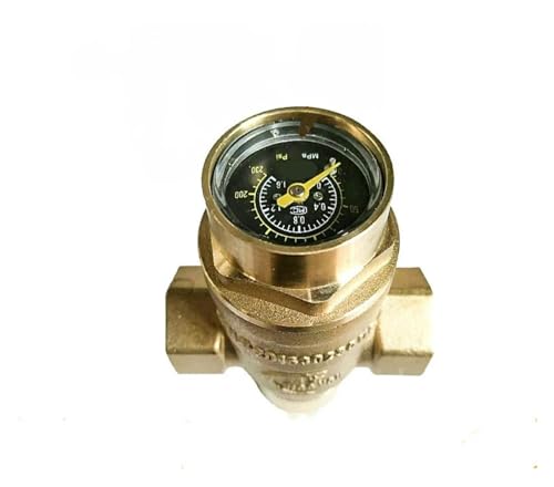 Druckregler Wasserdruckregelventile mit Manometer, Druckhalteventil, Wasserdruckminderventil DN15-DN50 (Color : DN32)