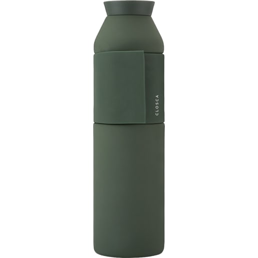 Wasserflasche aus Edelstahl 600 ml (Closca Bottle Wave). Thermo-Trinkflasche zum Einhängen für Kinder und Erwachsene. BPA-frei